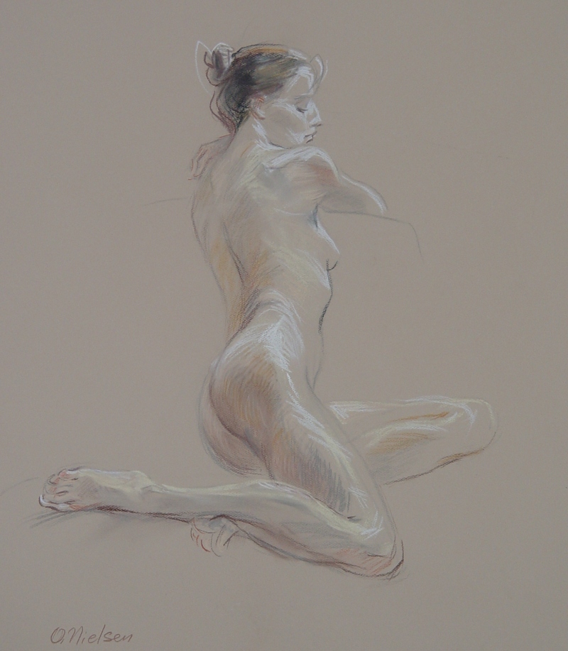 Seated Model, Pastel